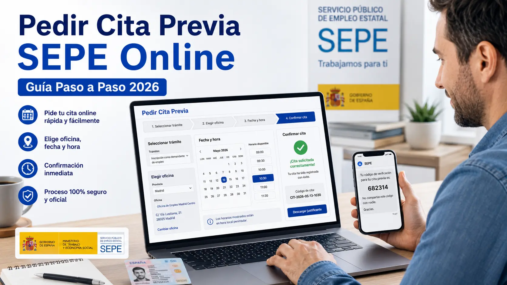 Cómo pedir cita previa en el SEPE