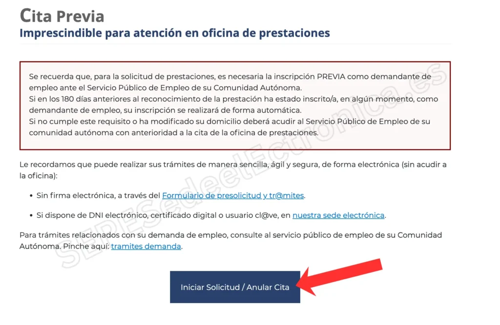 Hacer Clic en “Iniciar Solicitud”