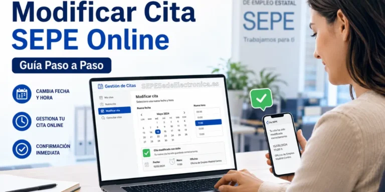 Modificar cita en el SEPE Paso a Paso